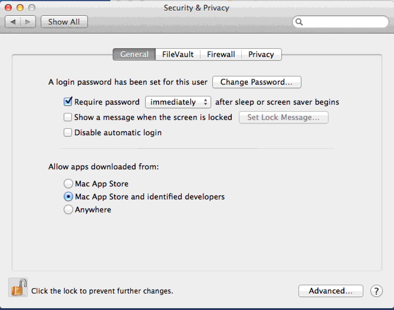 mac security preferences allow installation