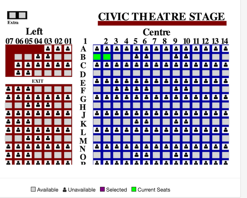 Sold Seats Displayed displayed as Person