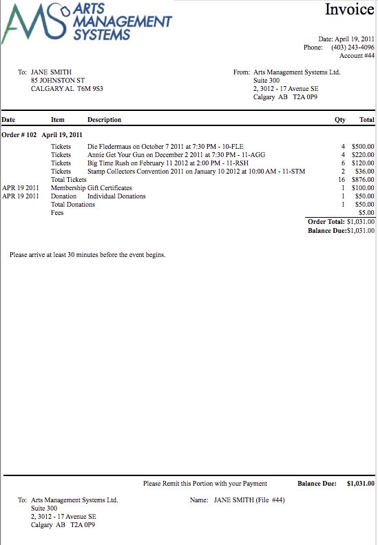 Invoice Examples